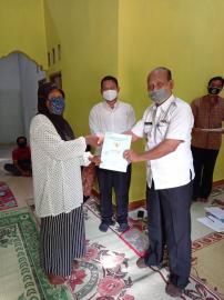 PENYERAHAN SERTIFIKAT PTSL TAHAP II  KALURAHAN SUMBEREJO TAHUN 2020